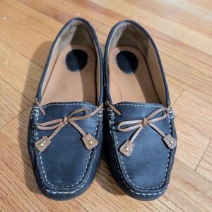 Clarks Artisan Dunbar Grove Loafers Navy leather